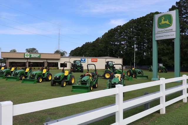 The storefront of a Tennessee Tractor John Deere dealership.