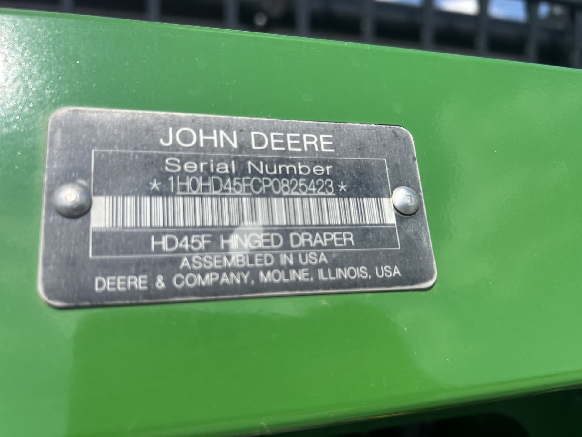 2023 John Deere HDF 45 Image