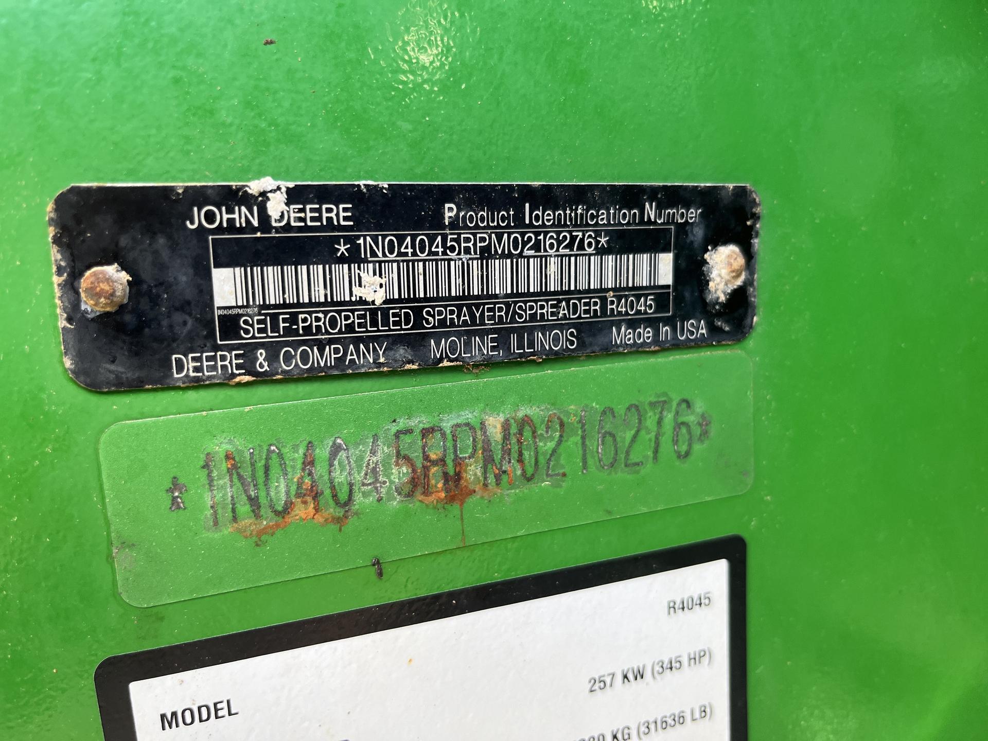 2021 John Deere R4045 Image