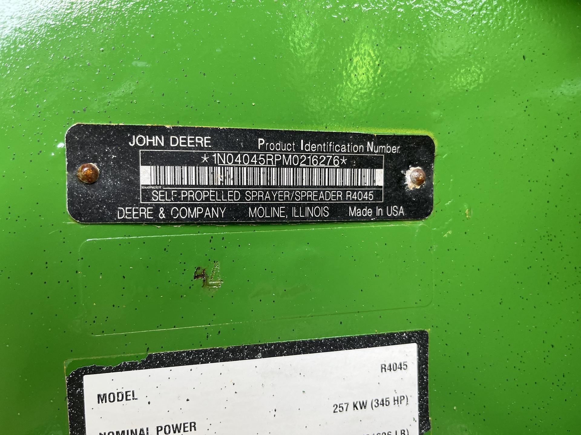 2021 John Deere R4045 Image