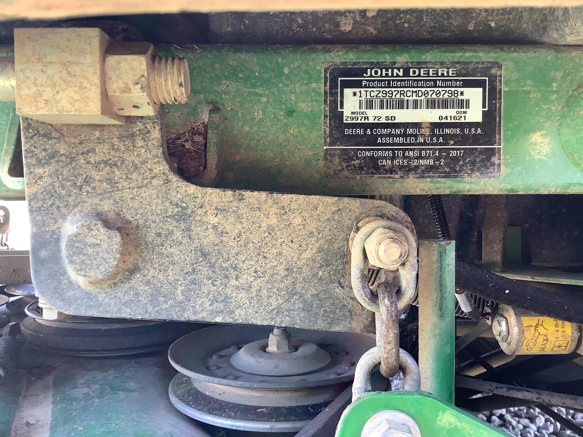 2021 John Deere z997r Image