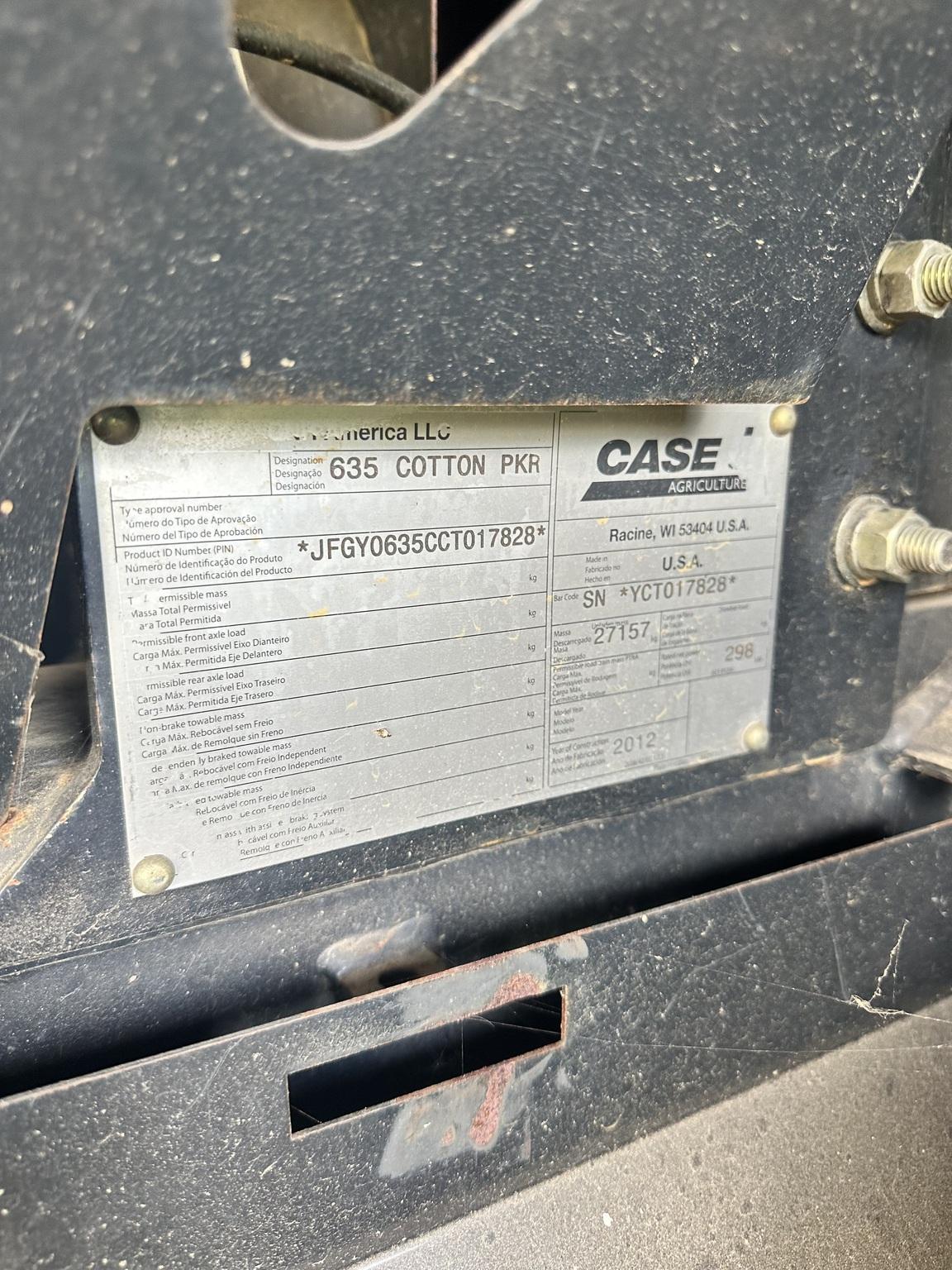 2012 Case 635 Image