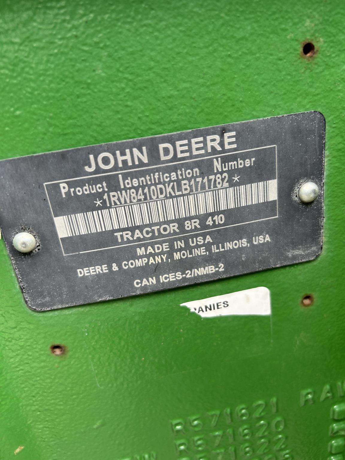 2020 John Deere 8R 410 Image