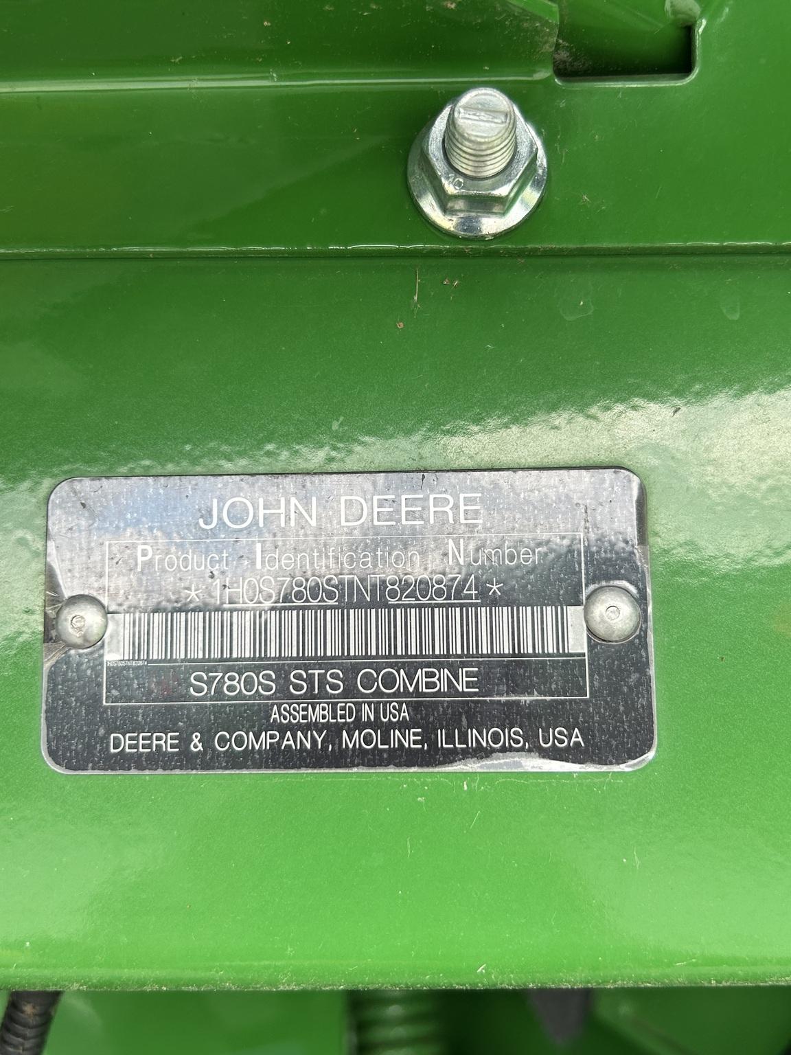 2022 John Deere S780 Image