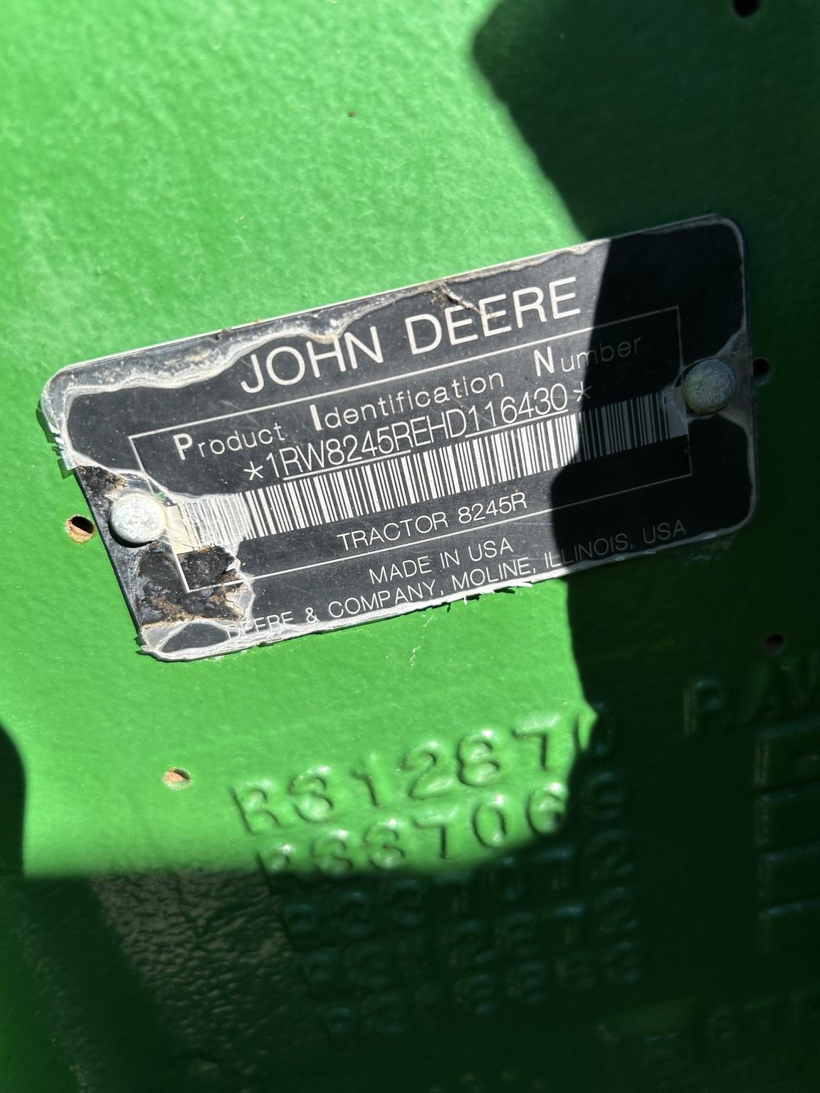 2017 John Deere 8245R Image