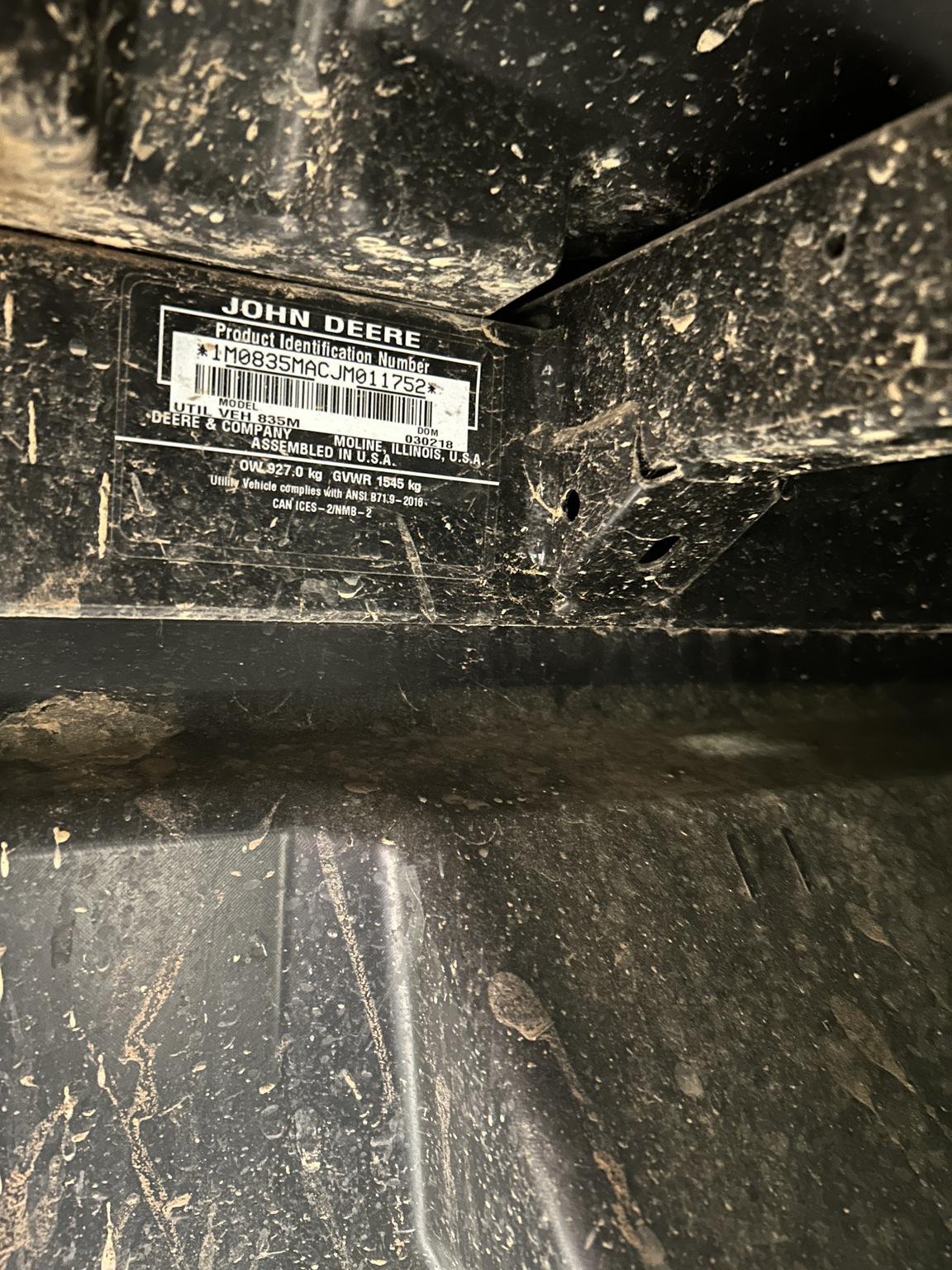 2018 John Deere XUV 835M Image