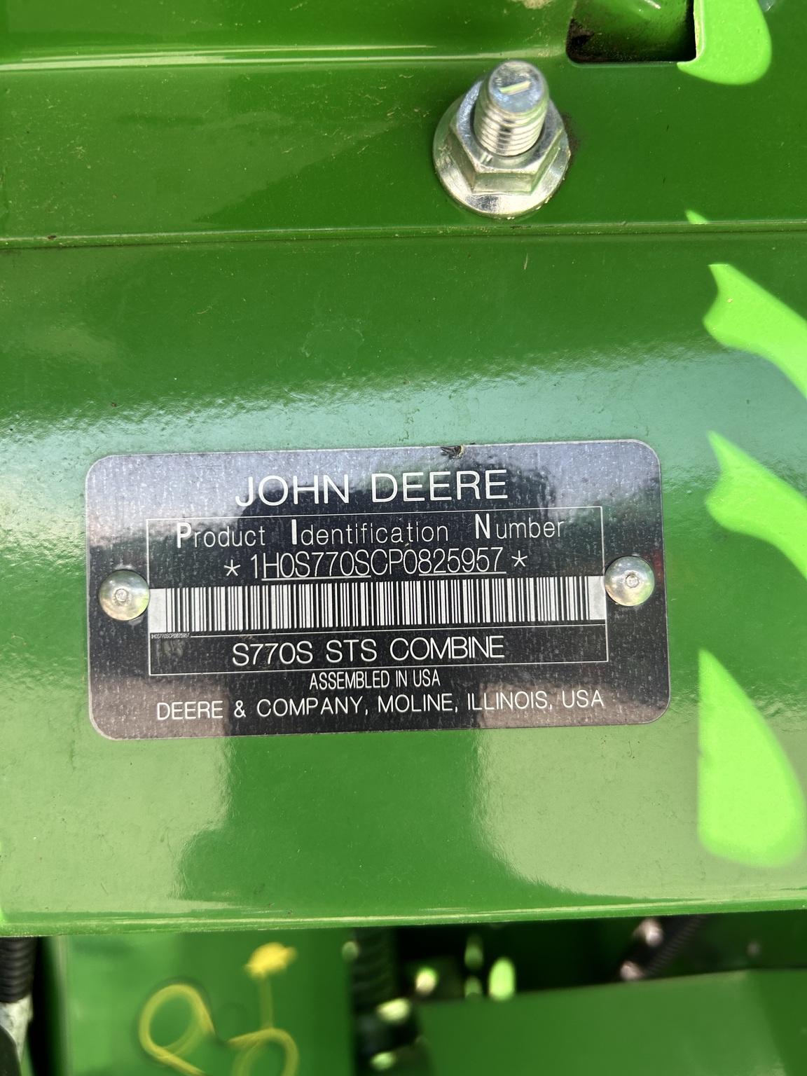 2023 John Deere S770 Image