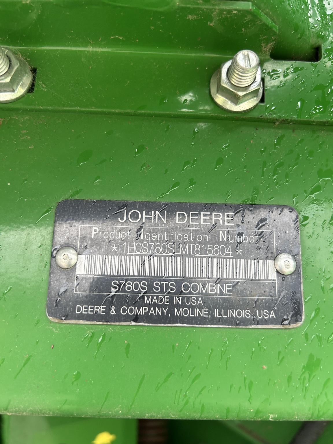 2021 John Deere S780 Image