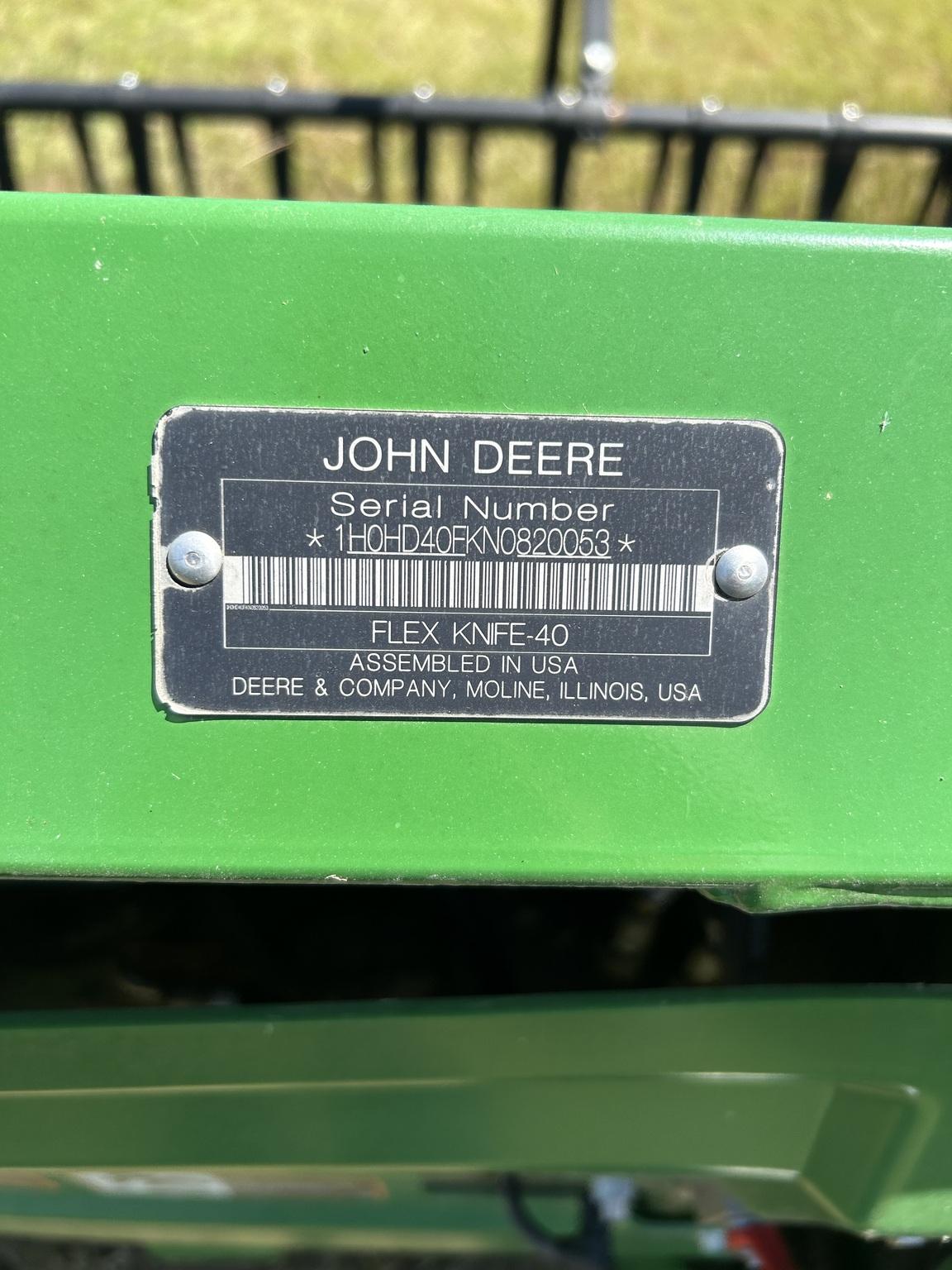 2022 John Deere HD40F Image