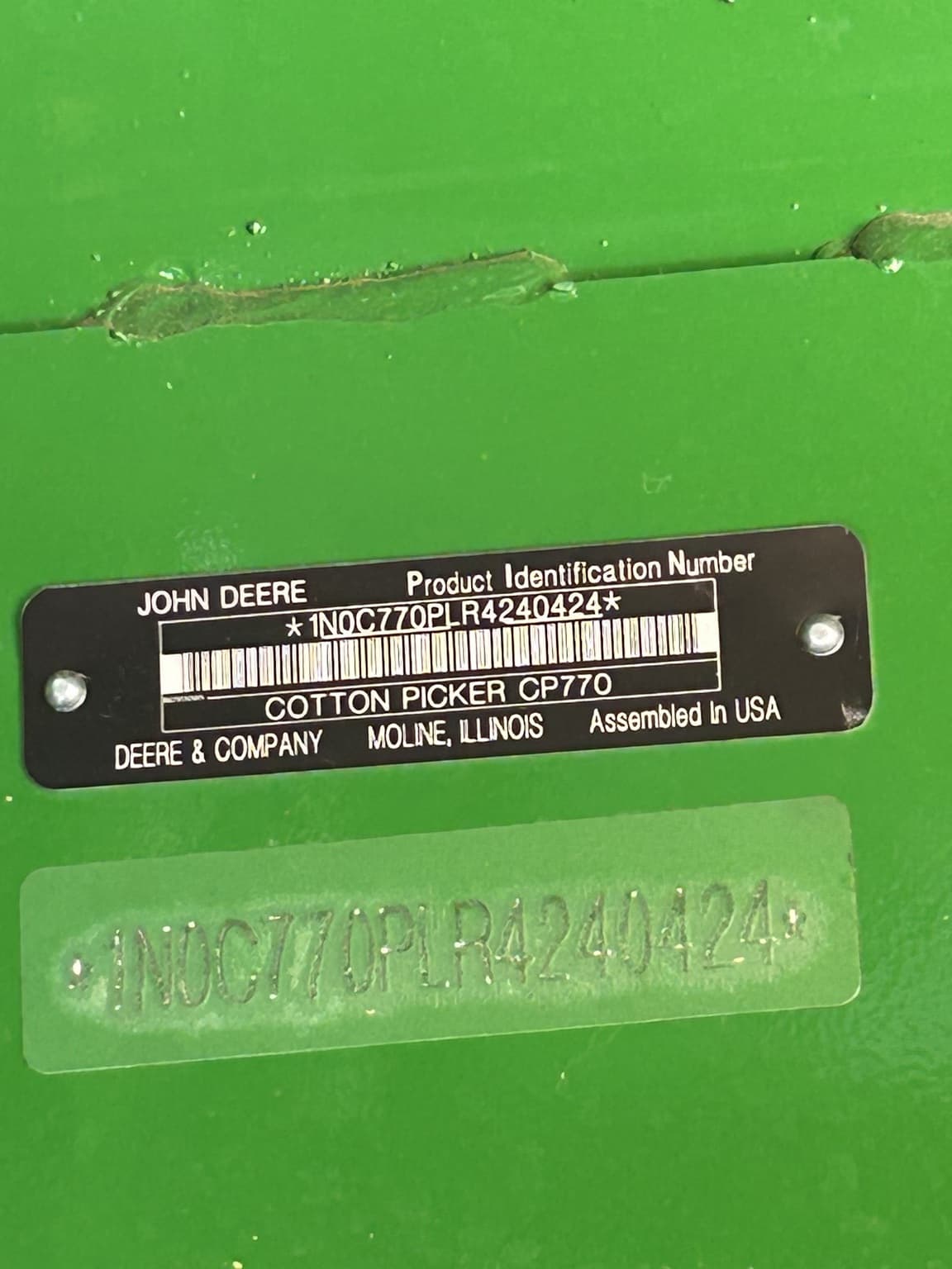 2024 John Deere CP770 Image