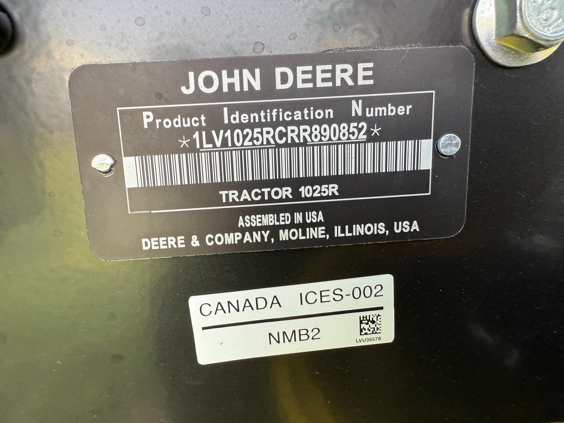 2024 John Deere 1025R Image