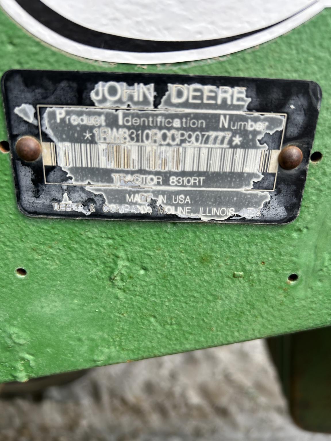 2012 John Deere 8310RT Image