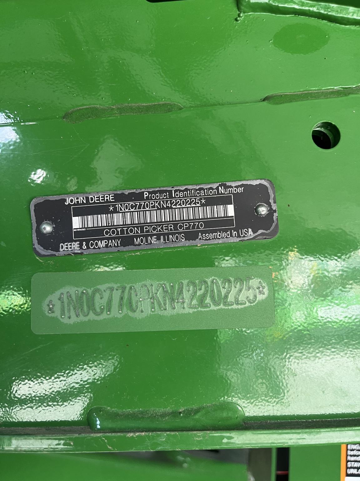 2022 John Deere CP770 Image