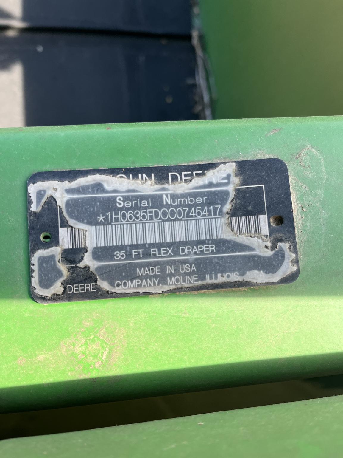 2012 John Deere 635FD Image