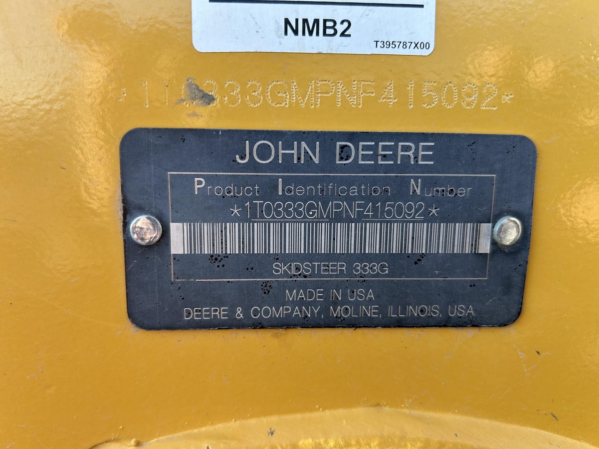 2022 John Deere 333G Image