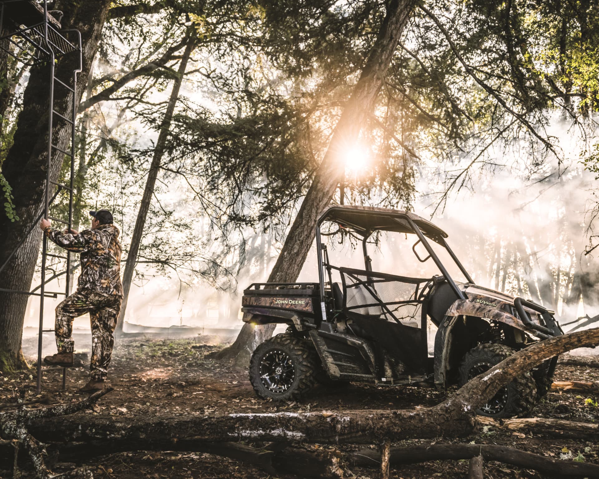 A hunter checks his food plot in Tennessee.