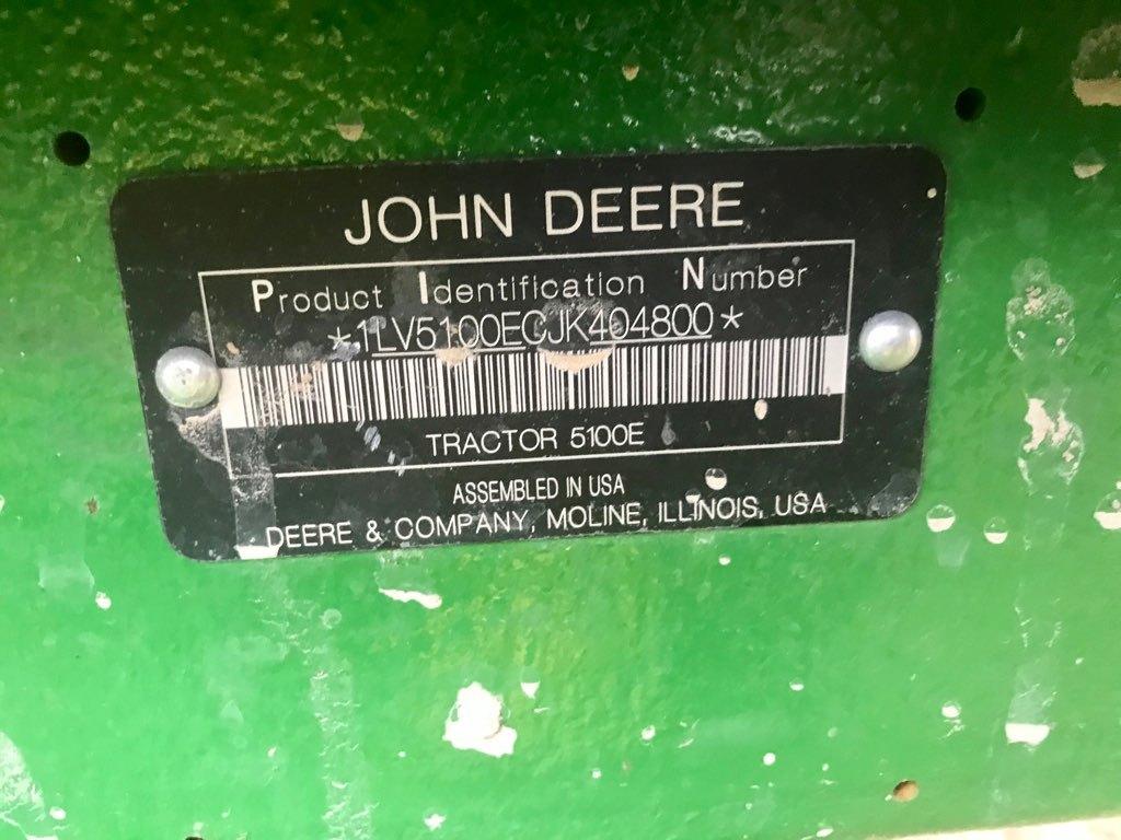2018 John Deere 5100E