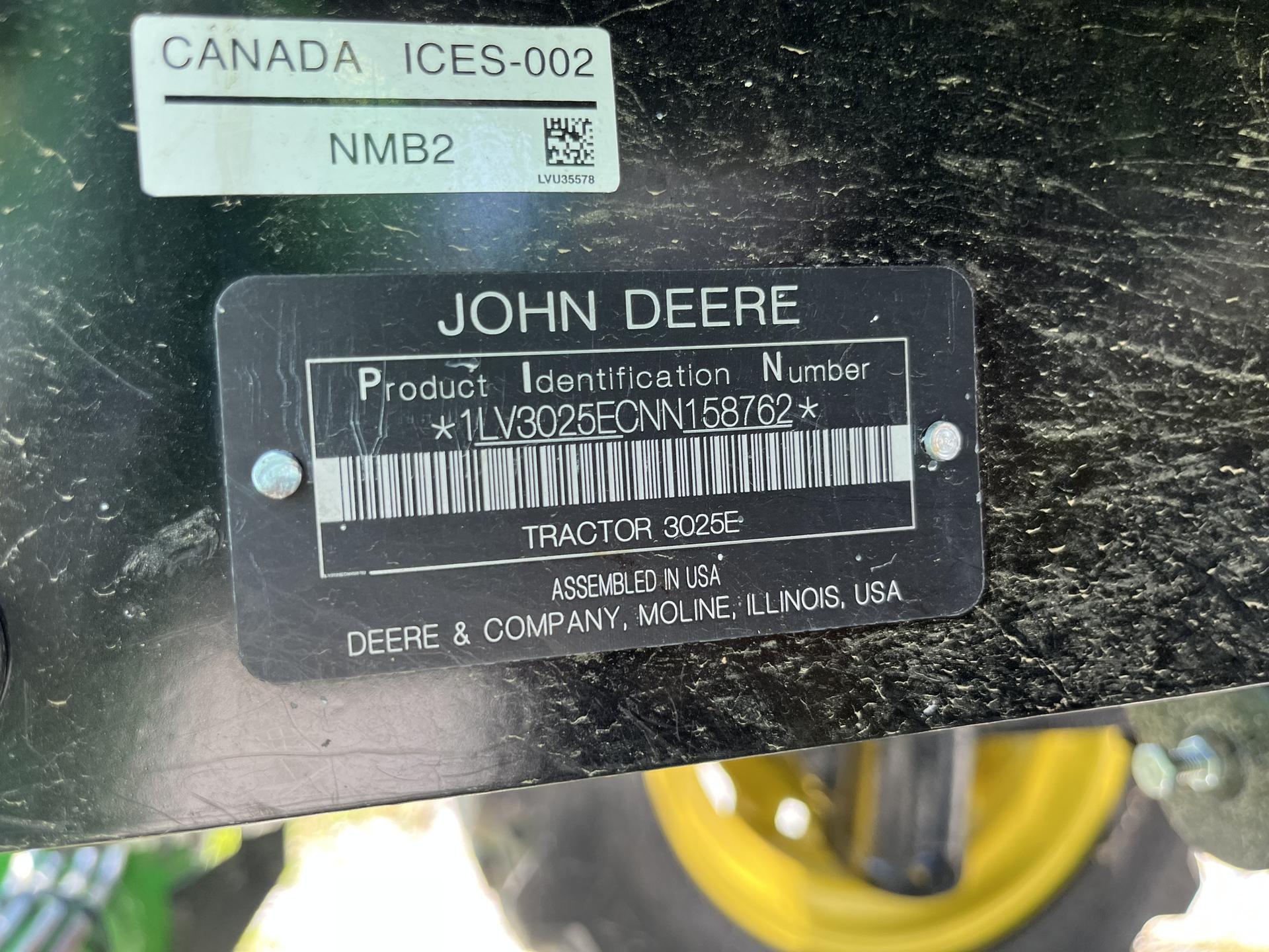 2022 John Deere 3025E
